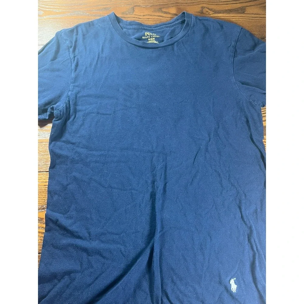 Polo Ralph Lauren Mens Classic Fit Crew Neck T-Shirt Navy Blue Size Medium